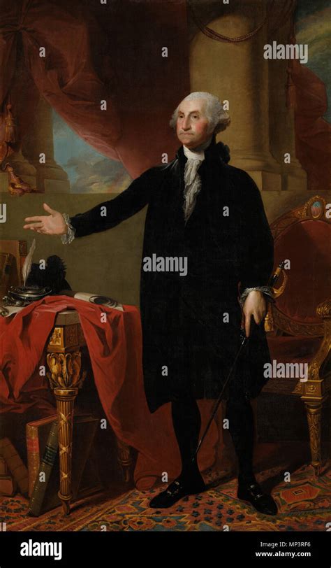 George Washington English A Replica Of The Lansdowne Portrait Of