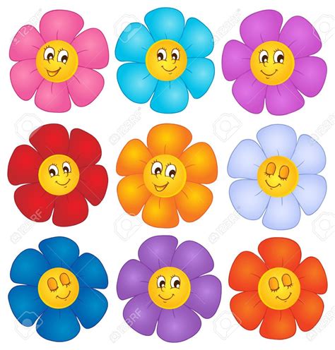 Flores Coloridas Para Imprimir E Recortar MODISEDU