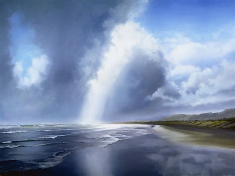 Out West Between Storms Muriwai Print — Alison Gilmour Painter In Oils