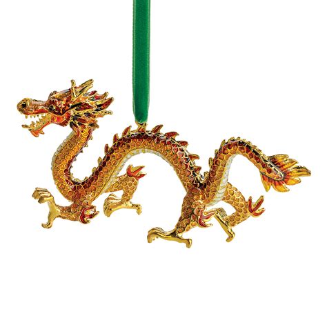 Cloisonne Dragon Christmas Ornament Gumps