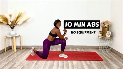 10 Min Abs Workout No Equipment Youtube