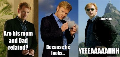 Horatio, you already have glasses on, how can we start the show? Are his mom and Dad related? Because he looks ...