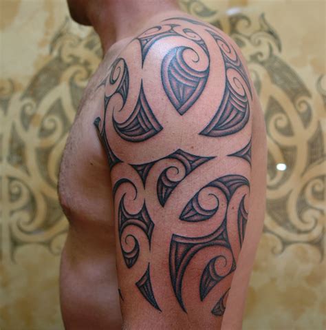 Maori Polynesian Tattoo Maori Half Sleeve Tattoo
