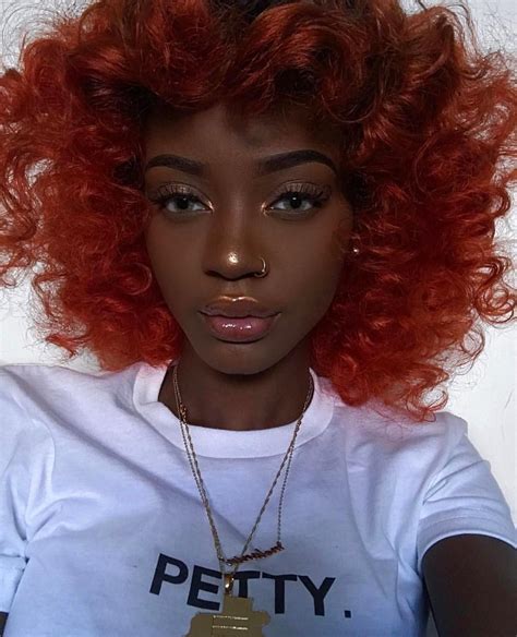 10 Burnt Orange Hair Color On Dark Skin Fashion Style