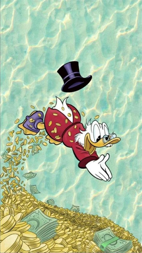 Rich Donald The Duck🤍💨💸💸 In 2023 Cute Cartoon Wallpapers Cartoon