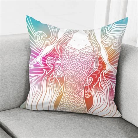 Mermaid Pillow Cover In 2022 Mermaid Pillow Pillows Pillow Covers