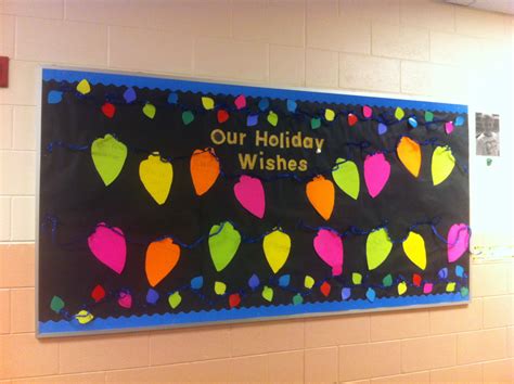 Our Holiday Wishes Bulletin Board Kindergarten Students Wrote Their