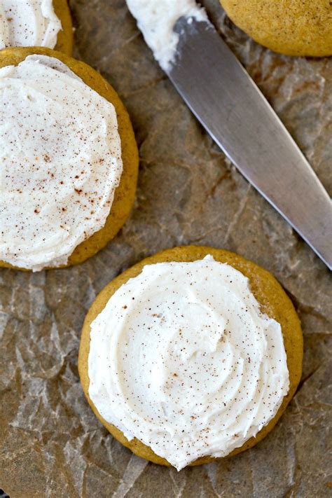 Melt In Your Mouth Pumpkin Cookies Recipe Pumpkin Recipes Frosted