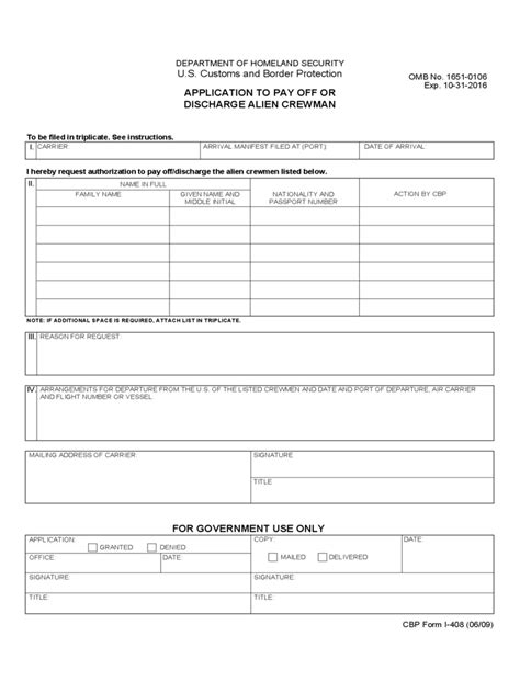 Cbp Travel Form 15 Free Templates In Pdf Word Excel