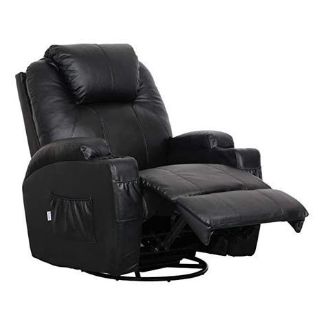 Esright Massage Recliner Chair Heated Pu Leather Ergonomic
