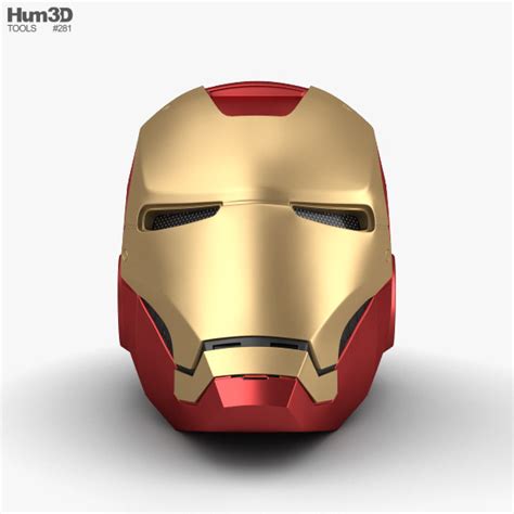 Iron Man Helmet 3d Model Clothes On Hum3d