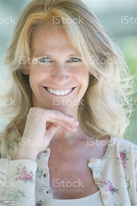 Beautiful Mature Woman Smiling Stock Photo Download Image Now 45 49