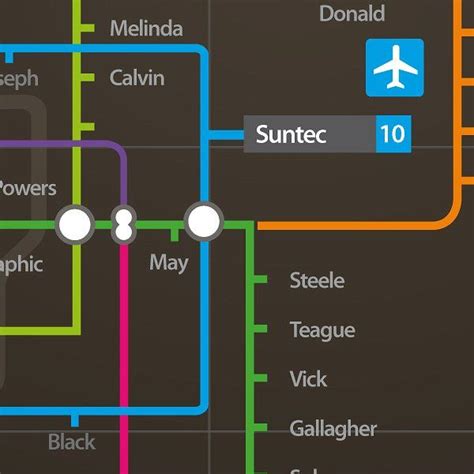 Neon Subway Map Information Design Visualizationcreatingdatacolors