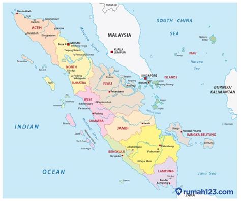 10 Provinsi Di Sumatera Dan Ibu Kota Kenali Wilayah Indonesia