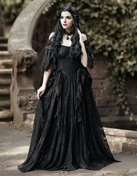 Black Gorgeous Lace Gothic Victorian Dress Gothic Victorian Dresses Gothic Fashion Victorian
