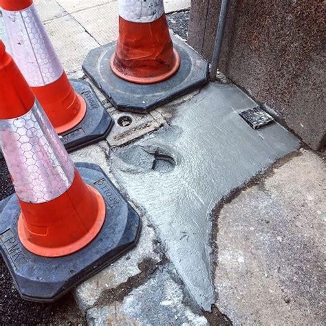 How to NOT do cement work: step in it when youre done. - - - - - - #
