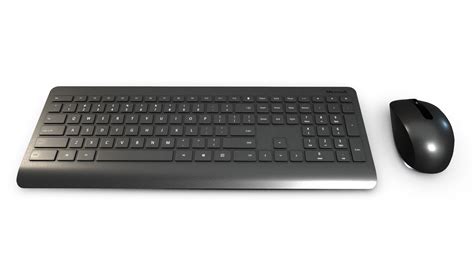 Microsoft 900 Wireless Keyboard And Mouse 3d Model By Bogdan