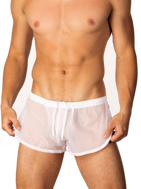 Mens Nylon Short Shorts Sexy Gym Shorts For Men Body Aware