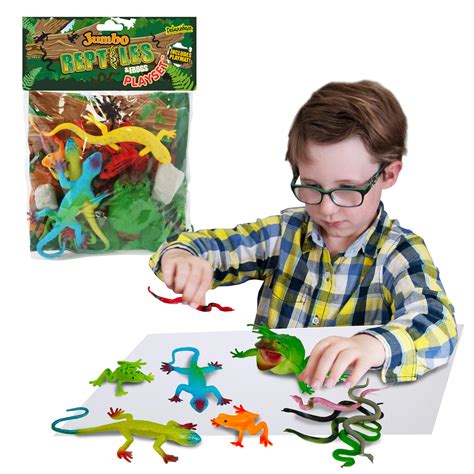 Buy Jumbo Playset - Reptile from Deluxebase. Large Animal Figures Toy