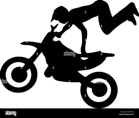 Motocross Silhouette Stock Vector Image And Art Alamy