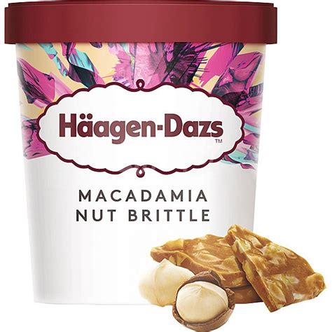 Häagen Dazs Macadamia Nut Brittle helado de vainilla con nueces de