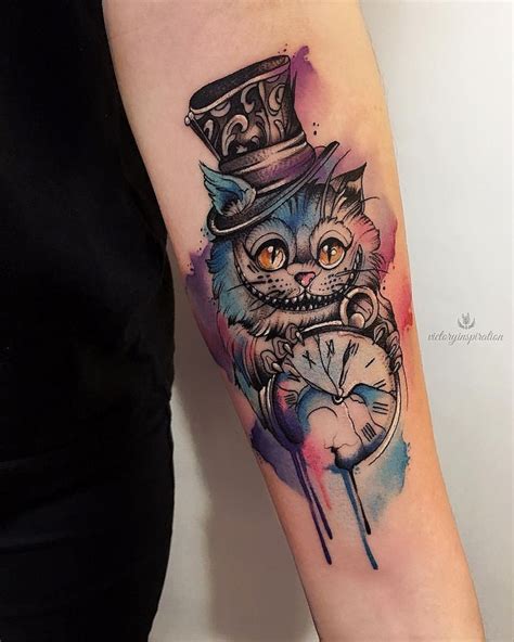 220 Cheshire Cat Tattoo Designs 2021 Simple Small Meaningful Ideas