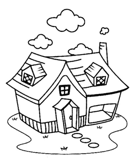 Mewarnai Gambar Rumah Untuk Paud, TK dan SD/MI | Mewarnai Gambar