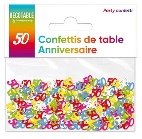Confettis De Table Multicolore En Papier Surprisez Vous