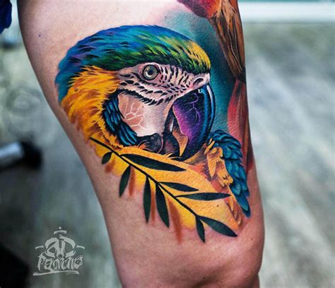 Parrot Tattoo By A D Pancho Photo 21856
