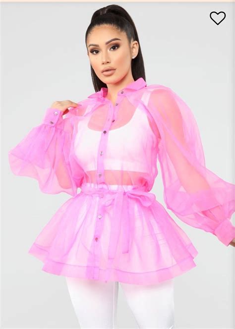 Bright Pink Fashion Nova Sheer Jacket On Mercari Fashion Nova Outfits