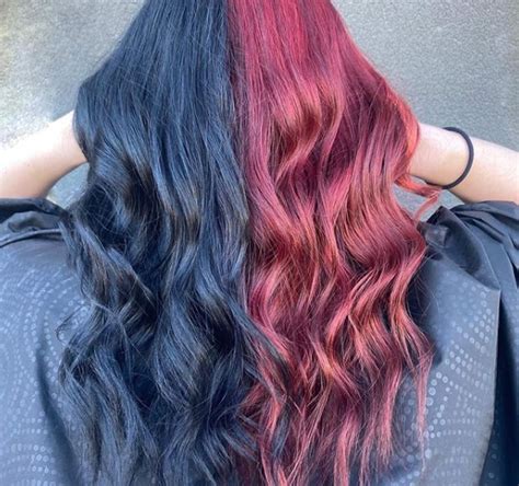 Split Hair Dye Cosmetology School Overland Park Ks