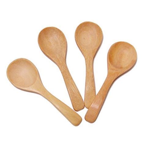 CandyHusky's Mini Wooden Spoons Condiments Salt Spoons Tembusu Wood (10) - Walmart.com - Walmart.com