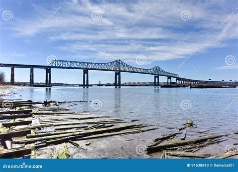 Outerbridge Crossing Stock Image Image Of Staten Crossing 91638819