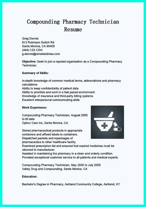 Download 24 Sample Resume For Pharmacy Technician Free Samples Examples And Format Resume