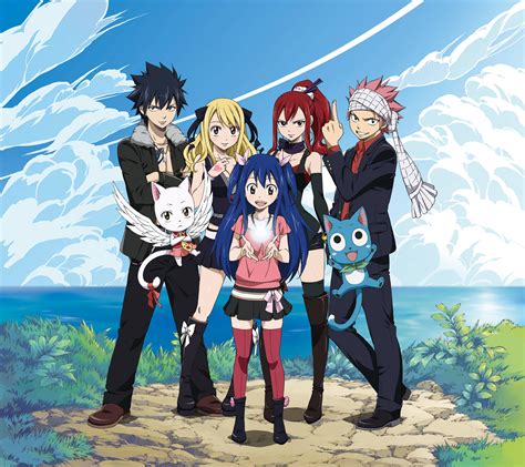 Download Fairy Tail Team Natsu Characters Wallpaper