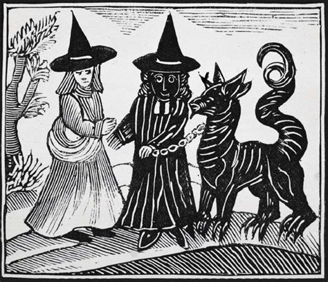 Ask The Experts Witches Familiar Woodcut Witch Art