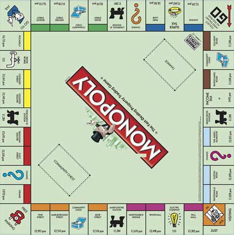 High Resolution Printable Monopoly Board