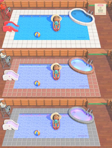 My take on the outdoor pool! Takes up 3 design slots, available in all