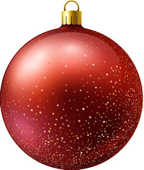 Red Christmas Ornament Png Transparent Png Download