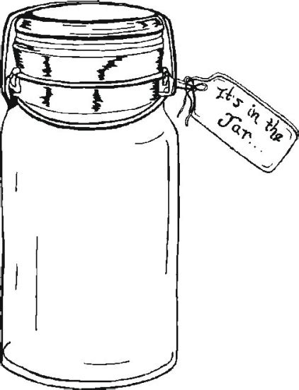 Jar Of Oil Coloring Page Coloring Pages