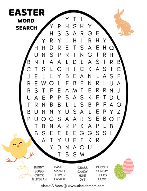 Free Easter Word Search Puzzles Printable Free Printable Templates