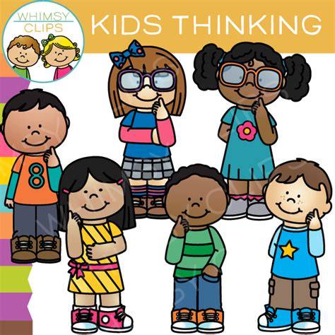 Kids Thinking Clip Art Images And Illustrations Whimsy Clips