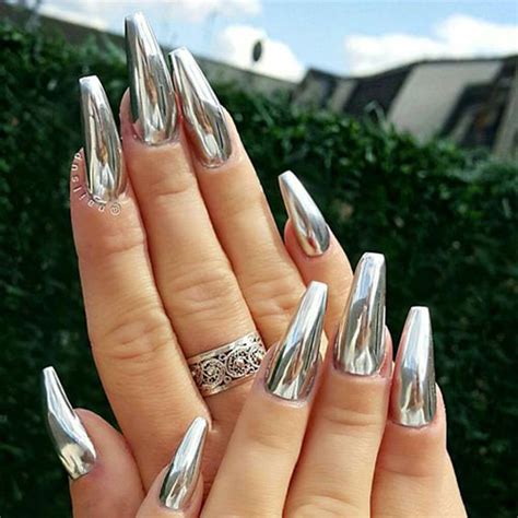 18 Best Chrome Nails Art Designs And Ideas 2017 Fabulous Nail Art Designs