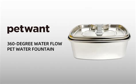 Petwant Petwant Customized 2l Stainless Steel Cat Self Drinking