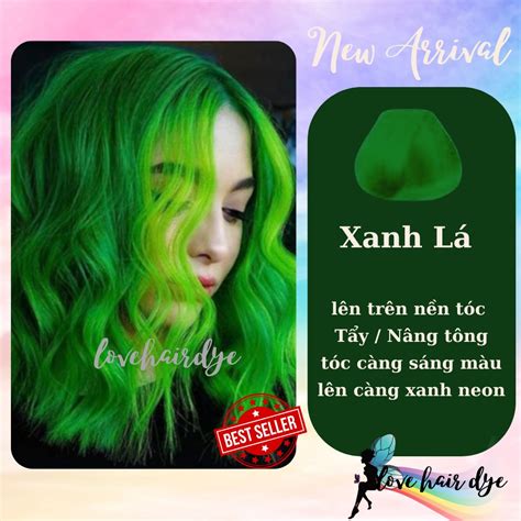 Thuốc Nhuộm Tóc Xanh Lá Cây Xanh Green Pastel Màu Nhuộm Tại Nhà