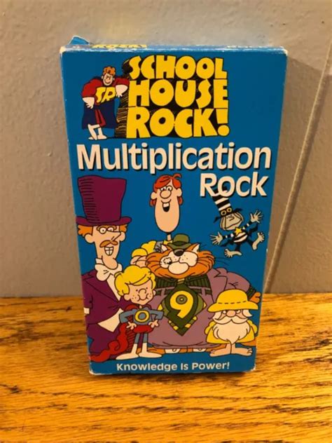 Schoolhouse Rock Multiplication Rock Vhs 1995 899 Picclick