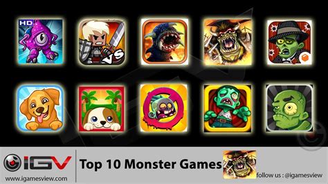 Top 10 Monster Games For Iphone Ipad Ipod Touch Youtube