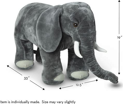 Elephant Giant Stuffed Animal Imagine That Toys