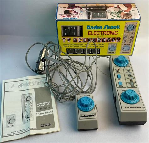 Lot Vintage C 1980 Radio Shack Electronic Tv Scoreboard Pong Style W
