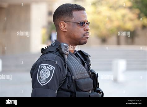 Us Homeland Security Federal Protective Service Policeman Stock Photo